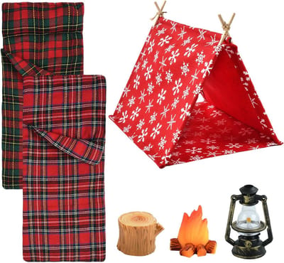 6-delige Miniatuur Kerst Elf Accessoires Set voor Poppenhuis en Scènes