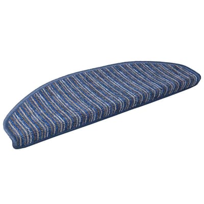 vidaXL - Zelfklevende - trapmatten - 15 - st - 65 - x - 21 - x - 4 - cm - Non-Slip - Blauw