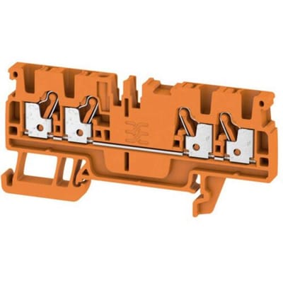 Weidmüller 1521720000 Doorgangsklem 5.1 mm Spanveer Oranje 100 stuk(s)