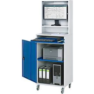 Computerkast type 650-M65, B 650 x D 520 x H 1770 mm, verrijdbaar
