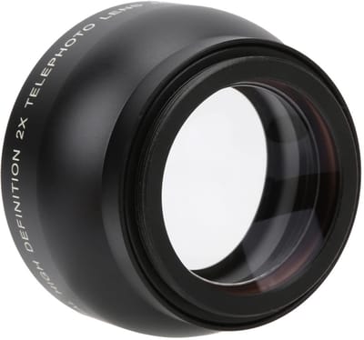 Dailygoods- Telelens 49MM 2X Vergroting - Geschikt voor Alle 49MM Lenzen - Camera Lens - Telelens voor Smartphone - Hoogwaardige Optiek - Schokbestendig