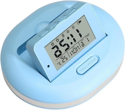 Digitale Wekker - LED Indicator - Rustige Ochtenden - Geruisloos Alarm - 31 millimeter - Beige