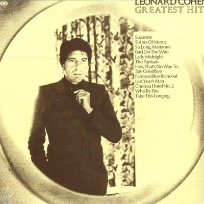 LP Plaat LEONARD COHEN - Greatest Hits 88985435361 Columbia, Sony 2018 Europa Rock beige