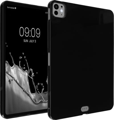 kwmobile Hoes geschikt voor Apple iPad Pro 11" (2024) - Siliconenhoes voor tablet in zwart - Tablet cover