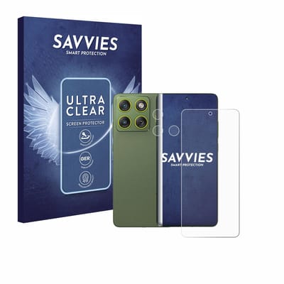 Savvies - Screenprotector voor Motorola Edge 70 (Voor+Camera) - Folie Beschermfolie transparant 18 Stuks