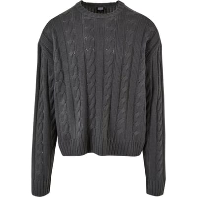 Urban Classics - Boxy Sweater/trui - S - Grijs