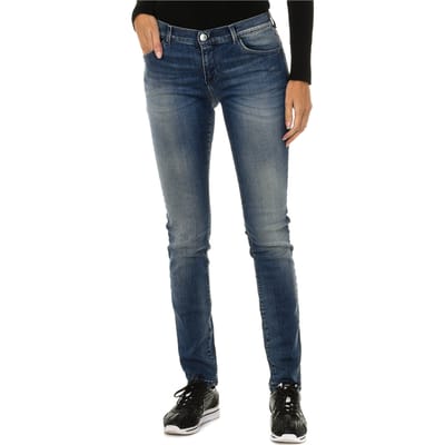 Dames 6X5J23-5D0FZ Lange jeans