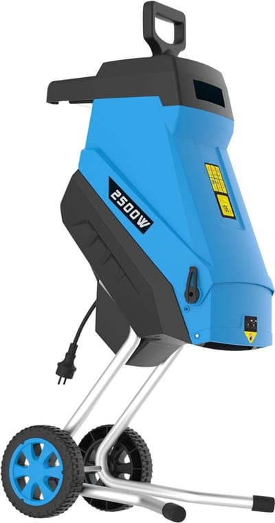 TIM® Hakselaar - Hakselaar Versnipperaar - Hakselaar Electrisch - Blauw - 49cm x 40cm x 104cm