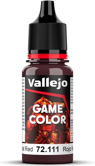 Vallejo Hobbyverf Acrylverf - 72111 Game Color - Nocturnal Red - Acryl - Verf flesje - 18 ml