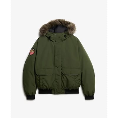 Superdry - Everest bomberjack met imitatiebont - Heren - Gewatteerde jassen