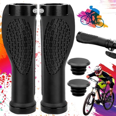 Dailygoody - Ergonomische Stuurgrepen Voor Fiets - Antislip Fietsgrepen - Zacht Rubber Handvat - Waterdicht - Geschikt Voor Mountainbike - 1 Paar