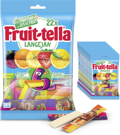 Fruittella Lange Jan - Snoep - Vegan - 12x169gr