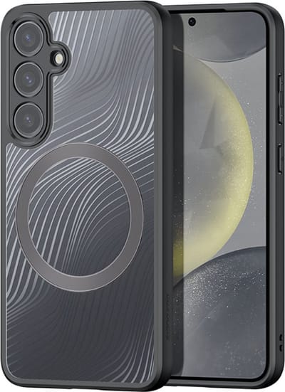Dux Ducis - Telefoon hoesje geschikt voor de Samsung Galaxy S25 Plus - Back Cover - Aimo Mag Series - Zwart