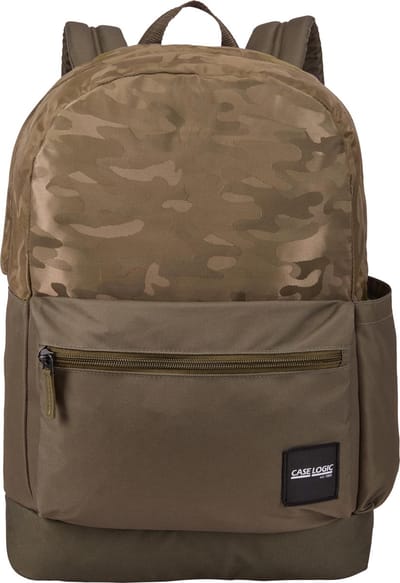Case Logic Campus Founder 26L - Laptop Rugzak 15 inch - Groen Camo