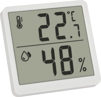 TFA Dostmann Digitales Thermo-Hygrometer Thermo- en hygrometer Wit 1 stuk(s)