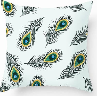 | Kussens | Kussenhoes Pauwenveertjes | 45 x 45 met rits