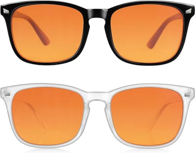 Blauw licht blokkerende glazen - Computer brillen - Schermtijd verminderen - 999% blokkade - 2 stuks - Rood