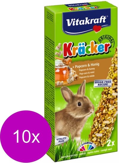 Vitakraft Konijn Kracker - Konijnensnack - 10 x Popcorn