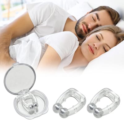 10 stuks magnetische anti-snurkclips, herbruikbare siliconen neusclips tegen snurken, snurkstop, anti-snurk-apparaten, snurkoplossing, neusspreiders tegen snurken, slaaphulpmiddel voor het verwijderen van geluid tijdens het slapen. Clips