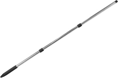 Bezemsteel - Dweilsteel Handvat - Universeel Schoonmaken - Driedelige Structuur - 119 cm Lengte - Zwart