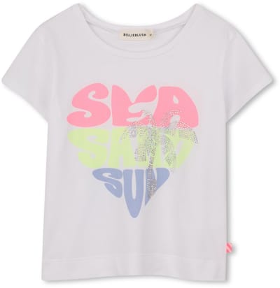 Billieblush U21953 T-shirt Met Korte Mouwen Wit 4 Years Meisje