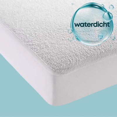 Zavelo Waterdichte Matrasbeschermer Hoeslaken Badstof-1-persoons (80x200 cm) - 100% Waterdicht - 30 cm Hoekhoogte - Wasbaar tot 60 graden - Rondom Elastisch - Matrasbeschermer
