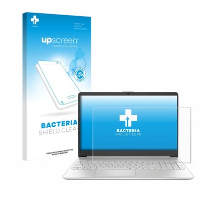 upscreen - Screenprotector voor HP 15s-fq2000 - Folie Beschermfolie transparant antibacterieel