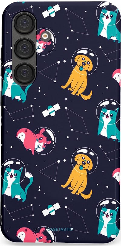 Casetastic Hoesje Geschikt voor Samsung S25 Plus - Stijlvolle Beschermende Duo-layer Case - Sterrennacht Dieren
