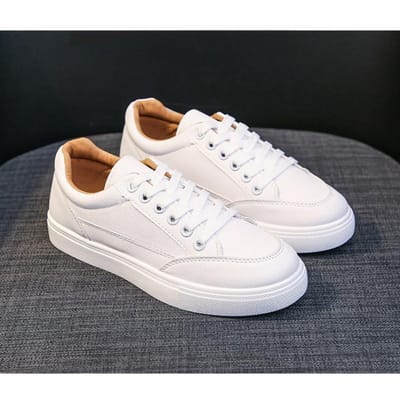 Lente en Herfst Platte Witte Schoenen Ins Fee Veelzijdig Vrije Tijd Sport Klein Maat Ademend Board Schoenen Vrouwelijk Dunne Riem Enkel 40 black