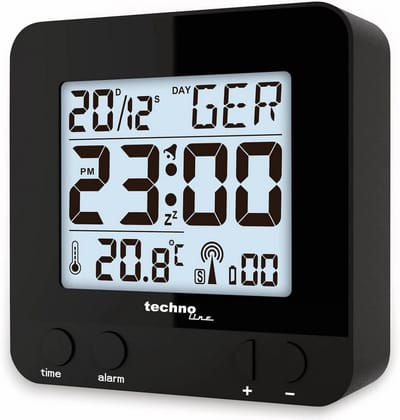 Digitale Wekker met Radio-ontvangst en Temperatuurweergave