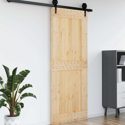 vidaXL - Vlakke - deur - NARVIK - 90x210cm - Massief - Pine - Hout - (Onbehandeld)