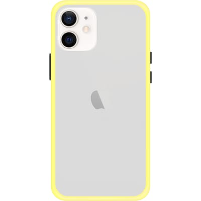 iPhone 12 Back Cover - Geel/Transparant