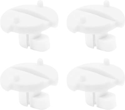 Set van 4 Ventilatiegrilles voor Koelkast met Klemmen en Reserveonderdelen voor Ventilatie Lock Clips en Turnlock Clips, Geschikt voor Diverse Koelkastmodellen