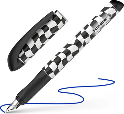 Schneider vulpen - Voice - black checked - penpunt M - S-160015