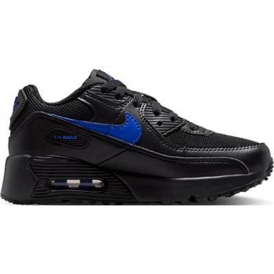 Nike Air Max 90 Peuterschoenen - Zwart - Maat 35 - Leer, Synthetisch