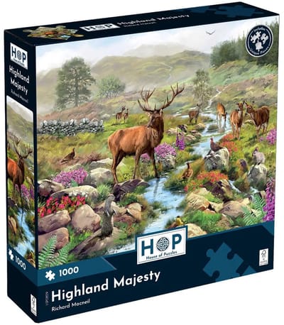 House of Puzzles legpuzzel Highland Majesty 1000 stukjes Schotse natuur.