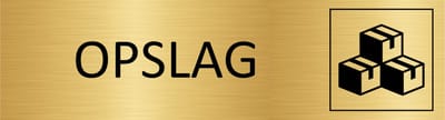 CombiCraft deurbordje Opslag in goud met tape - 165 x 45 mm