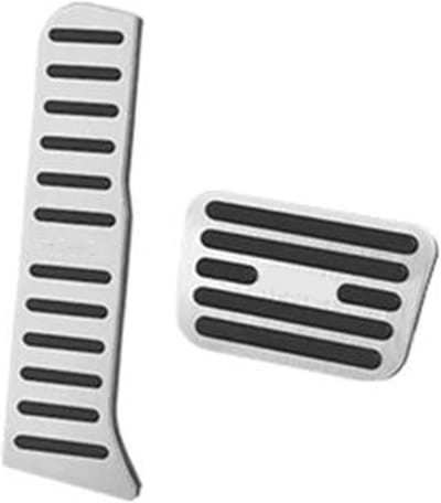 Auto Pedaal Covers - Voetpedaal Bescherming - Verbeterde Grip - Antislip Ontwerp - Set van 2 - Zilver