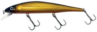 Predox XS-Pro Cuda 11,5CM 15g – drijvende plug met holografische afwerking en 3D ogen Golden Dawn