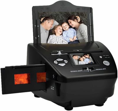 Digitale Film Scanner - Negatieven Omzetter - Herinneringen Digitaliseren - 16MP Hoge Resolutie - 2.4 Inch LCD - Wit