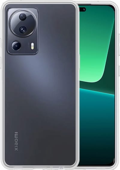 Hoesje - Geschikt voor Xiaomi 13 Lite - Sterk & Shockproof - Siliconen Case - Hoes Cover - Telefoonhoes - Transparant