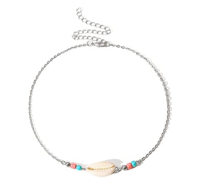 Jomide Choker Boho Summer - Schelp - Zilverkleurig