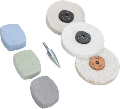 Poetskit Materiaalsets - Polijstschijven Set - Auto Exterieur - Drie Grove Niveaus - 10 cm Doorsnede