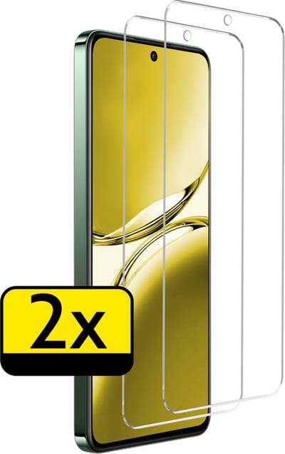 Screenprotector - Geschikt voor Oppo Reno 12 F - 2 Stuks - Extra Sterk - Beschermglas - Gehard Glas - Tempered Glass - Screen Protector