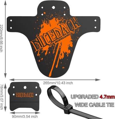 Mudguard voor mountainbike, set van 2 stuks, geschikt voor 26'', 27.5'' en 29'' inch fietsen, waterdicht en stevig ontwerp