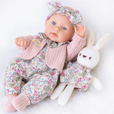 Babypop met accessoires - Speelgoed pop - Rollenspel stimuleren - Beweegbare ledematen - 30 cm groot