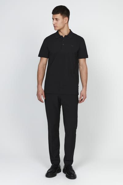 MATINIQUE Mapoleo Melange Polo's & T-shirts Heren - Polo shirt - Zwart - Maat XXL