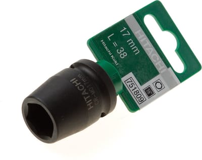HiKOKI 751809 Krachtdop - 17mm - 1/2" (L=38mm)