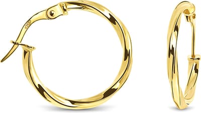 Miore Pure Oorbellen Dames - 14 Karaat Goud - Hypoallergene Oorringen - 2 mm