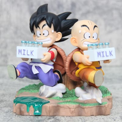 15cm Anime Dragon Ball Z Figuren Melk Kindertijd Son Goku Krillin Gk Actiefiguur Pvc Standbeeld Collecties Model Poppen Speelgoed Kinderen white